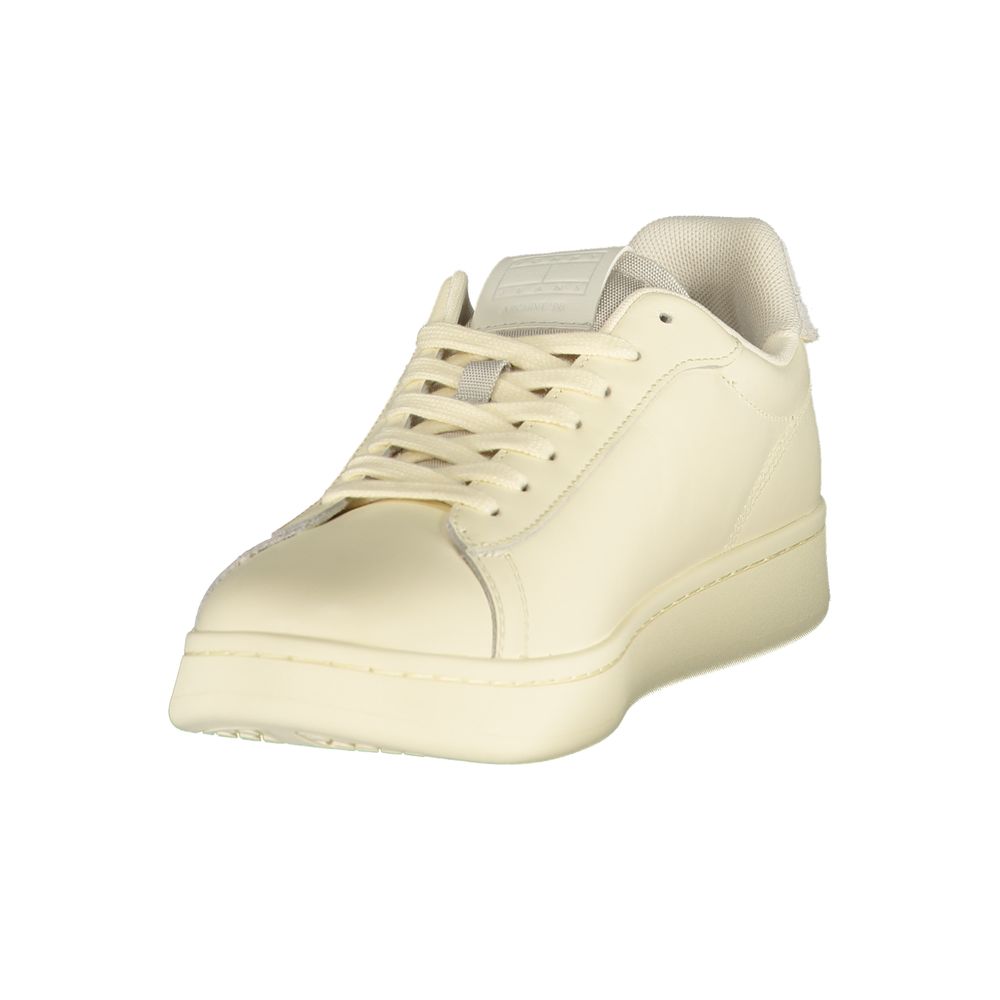 Tommy Hilfiger White Polyurethane Men's Sneaker Tommy Hilfiger
