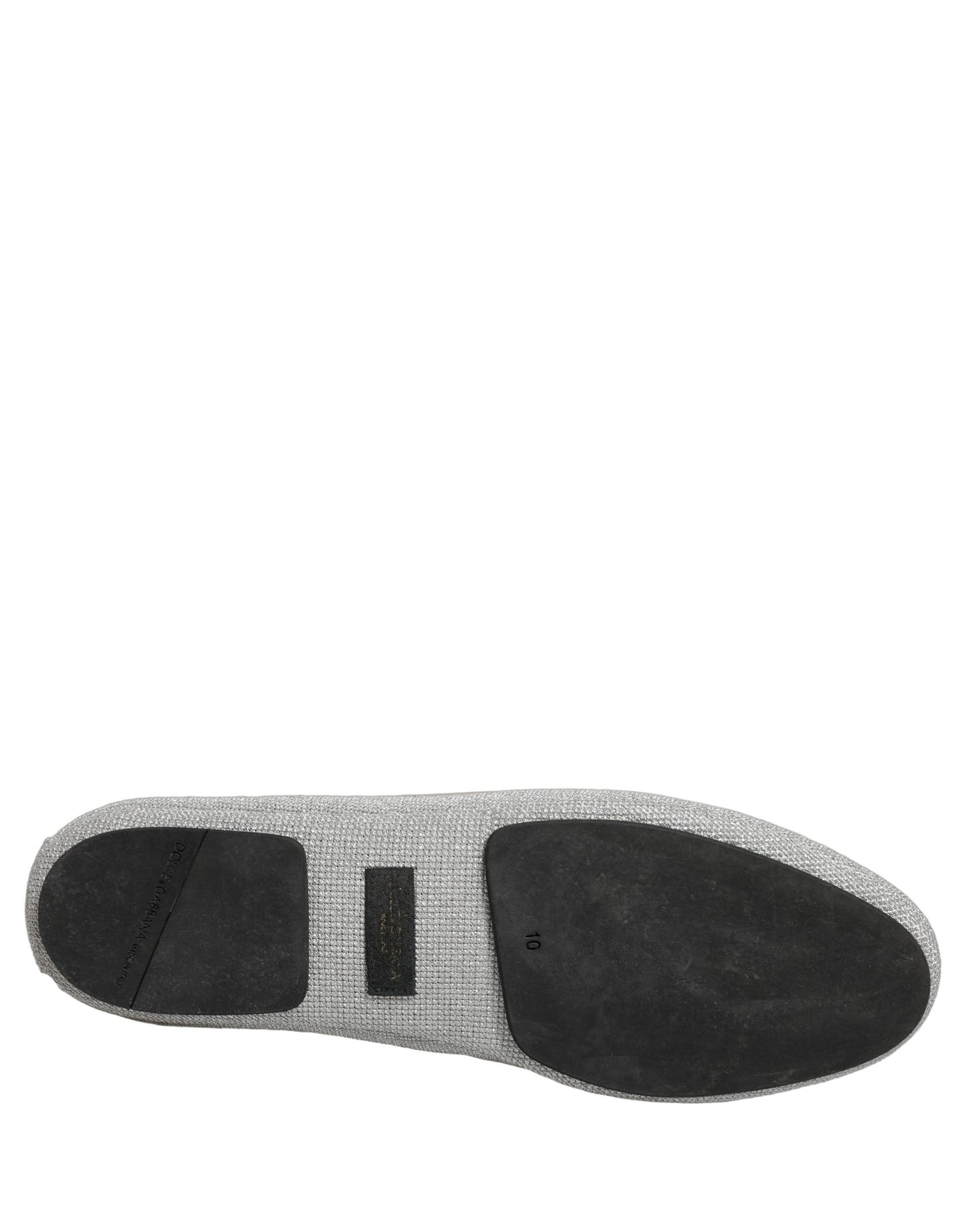 Dolce & Gabbana Gray Crown Rose Angel Embroidery Loafer Shoes Dolce & Gabbana