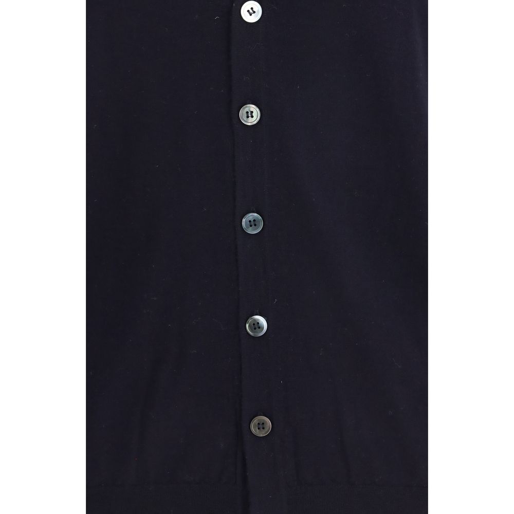 Aragona Cashmere Blue Wool Oves Aries Sleeveles Sweater Aragona Cashmere