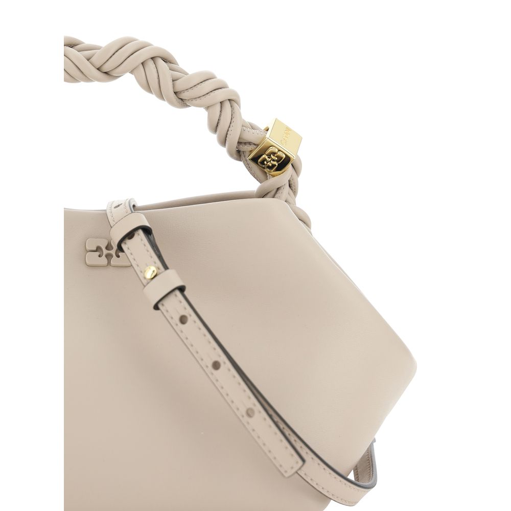 Ganni White Recycled Leather Handbag Ganni