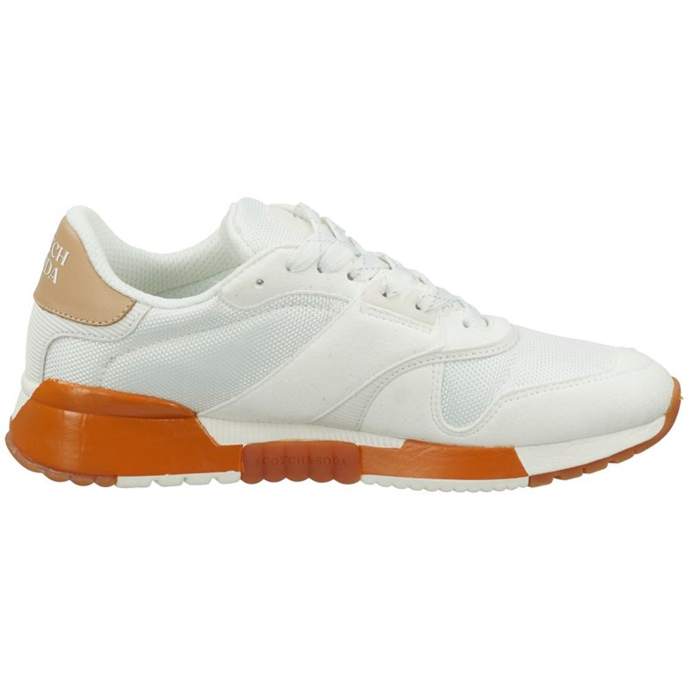 Scotch & Soda White Leather Athletic Sneakers Scotch & Soda