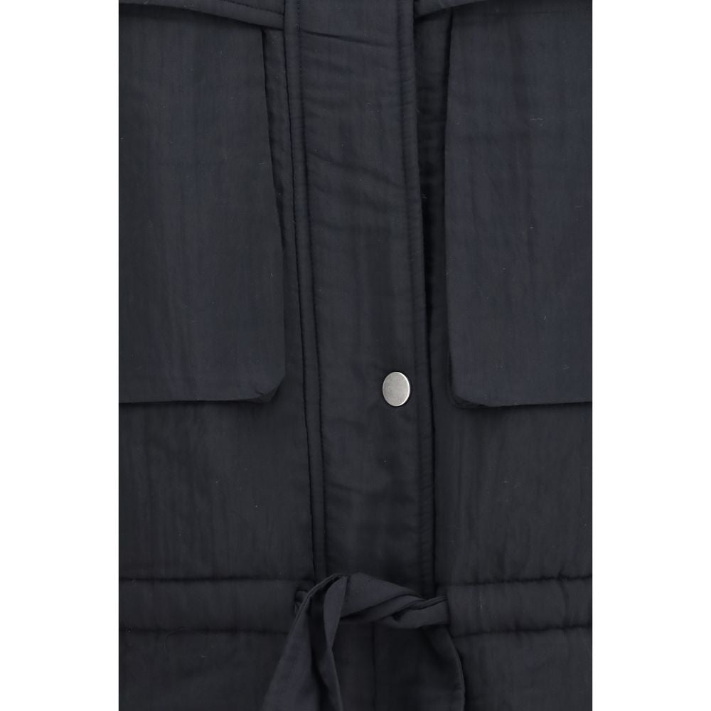 Marant Etoile Black Modal Full-Length Jacket Marant Etoile