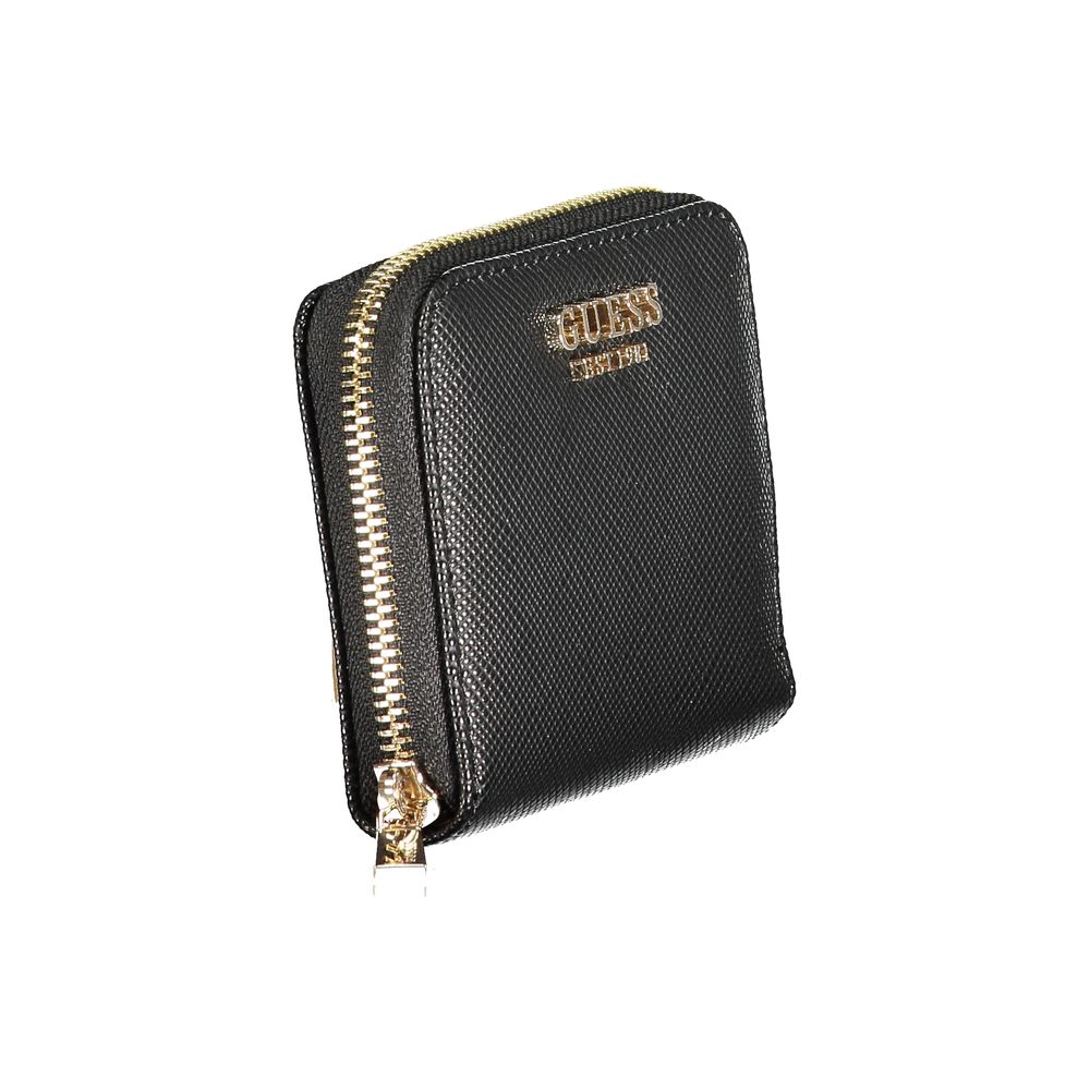 Guess Jeans Nero Poliuretano Women Wallet Guess Jeans