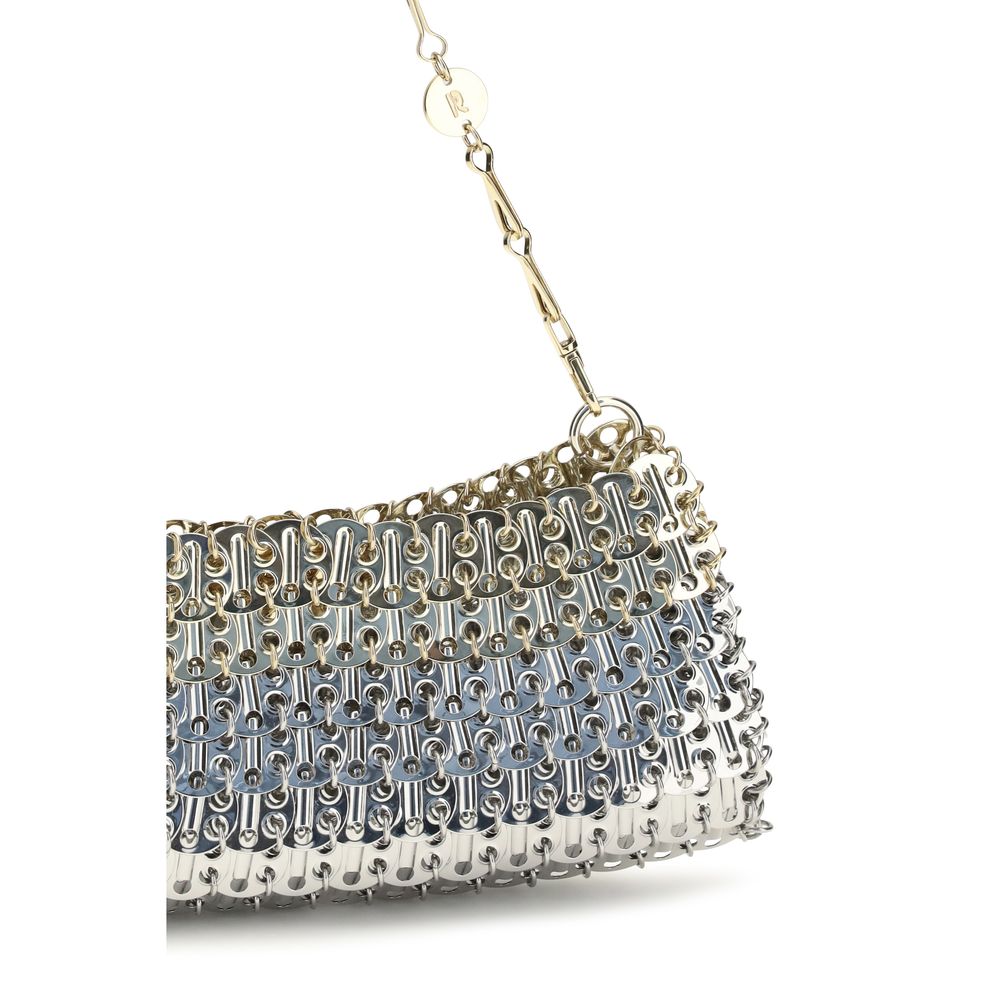 Rabanne Silver Brass Shoulder Bag Rabanne