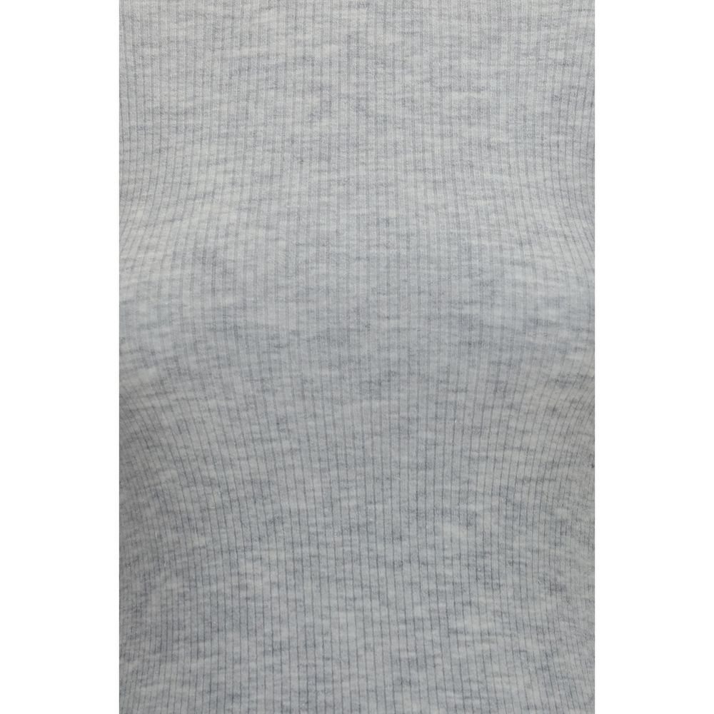 Brunello Cucinelli Gray Cashmere Sweatshirt Brunello Cucinelli