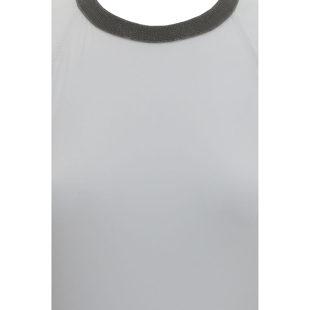 Brunello Cucinelli White Polyamide One-Piece Swimsuit Brunello Cucinelli