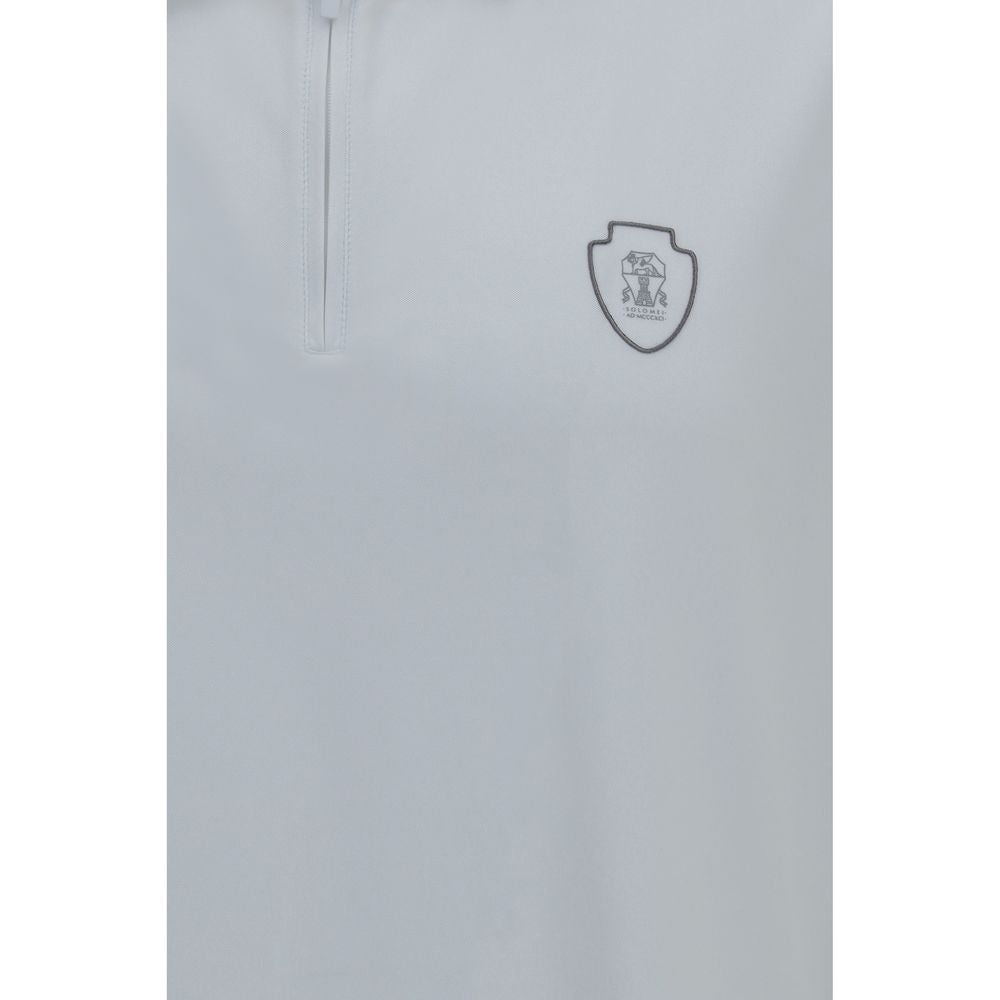 Brunello Cucinelli White Polyamide Polo Shirt Brunello Cucinelli