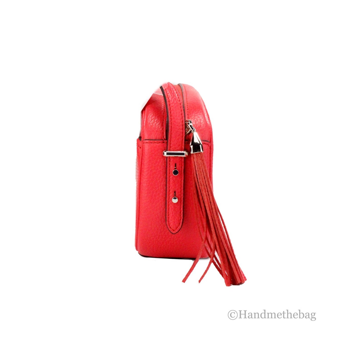 Kate Spade New York Women'S Kourtney Pebbled Leather Zip Around Camera Crossbody Bag Stoplight Kate Spade