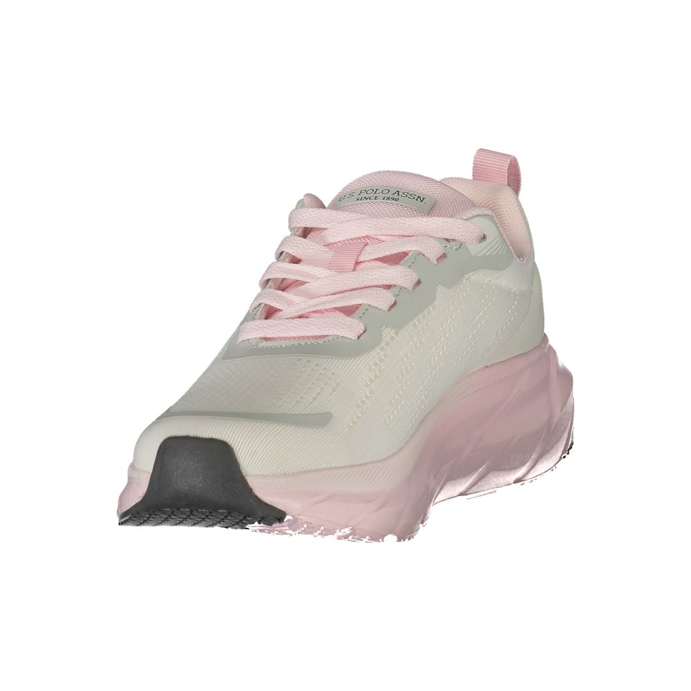 U.S. POLO ASSN. White Polyurethane Women's Sneaker U.S. POLO ASSN.