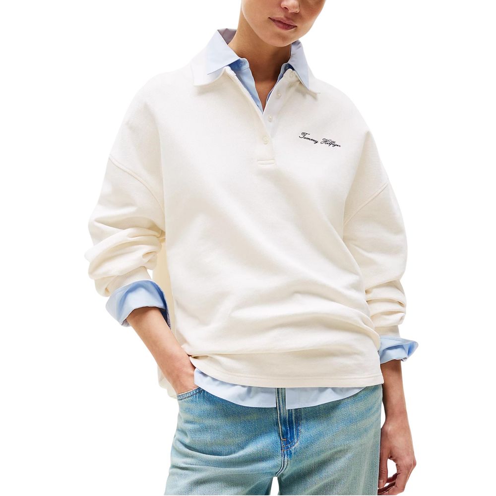 Tommy Hilfiger Beige Polyamide Sweatshirt Tommy Hilfiger