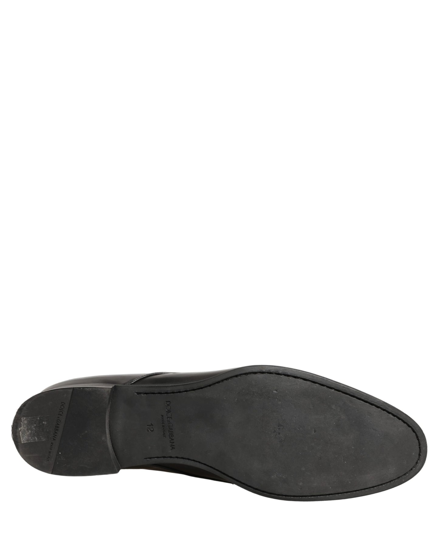 Dolce & Gabbana Black Leather Men Derby Dress Formal Shoes Dolce & Gabbana