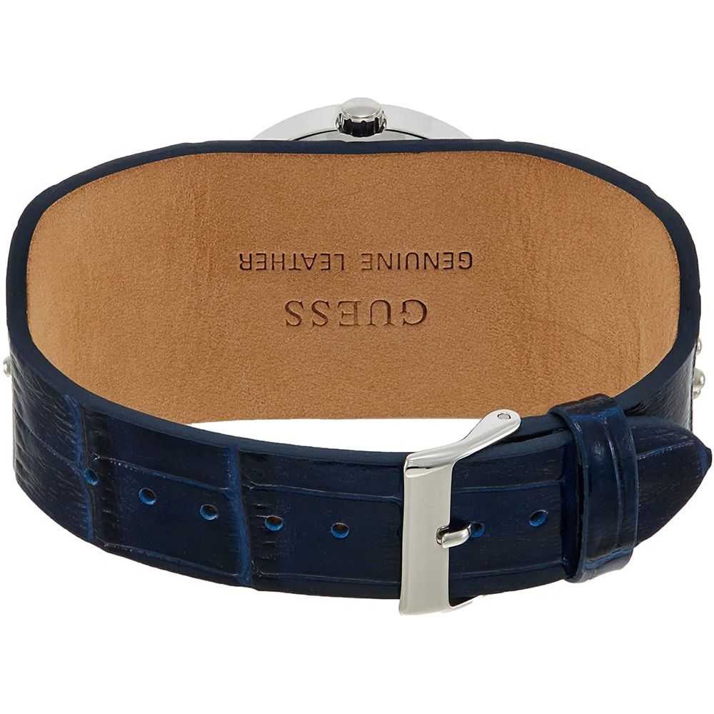 Guess Blue Leather Dress Watch Guess