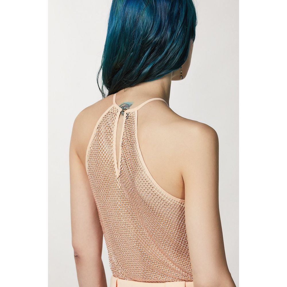 Patrizia Pepe Pink Polyester Tank Tops Patrizia Pepe