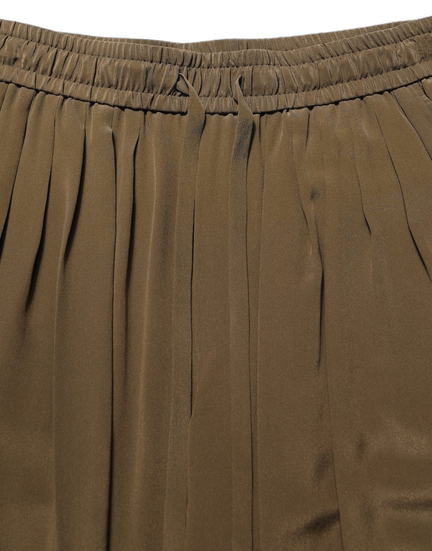 Dolce & Gabbana Brown Silk Mid Waist Pleated Bermuda Shorts Dolce & Gabbana