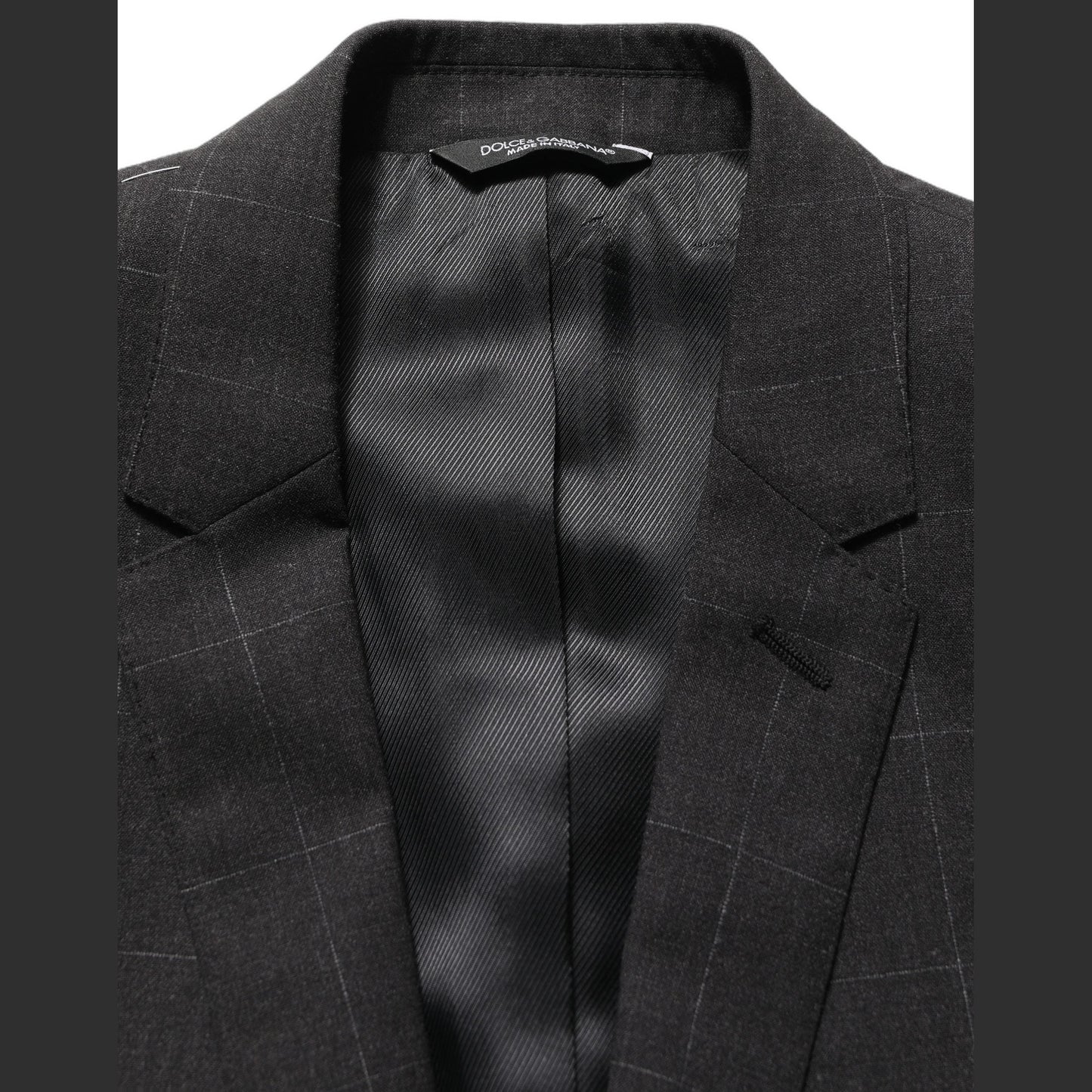 Dolce & Gabbana Black Wool Slim Fit Formal 2 Piece Men Suit Dolce & Gabbana