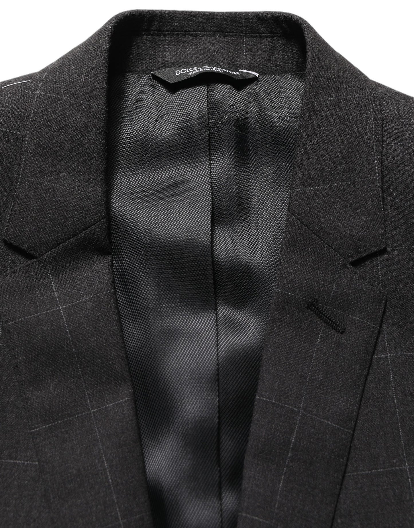 Dolce & Gabbana Black Wool Slim Fit Formal 2 Piece Men Suit Dolce & Gabbana