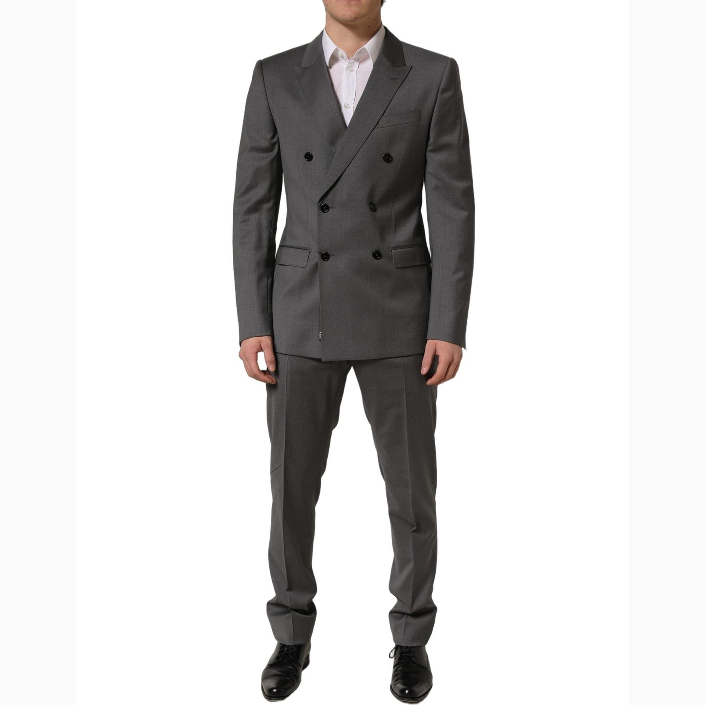 Dolce & Gabbana Gray MARTINI Slim Fit Formal 2Piece Men Suit Dolce & Gabbana