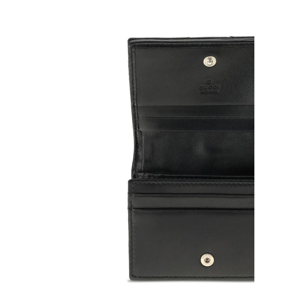 Gucci Black Lamb Ovis Aries Aries Wallet Gucci
