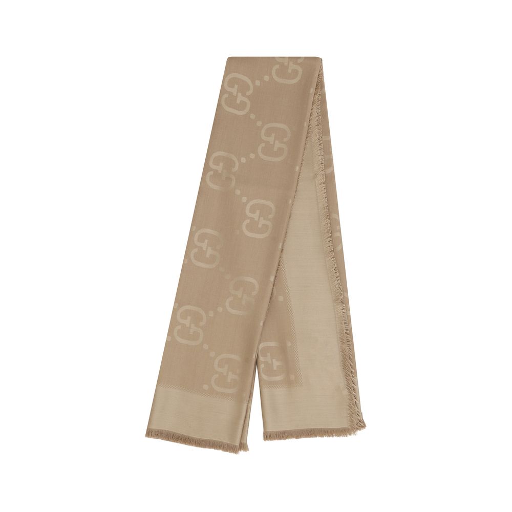 Gucci Brown Wool Oves Aries Scarf Gucci