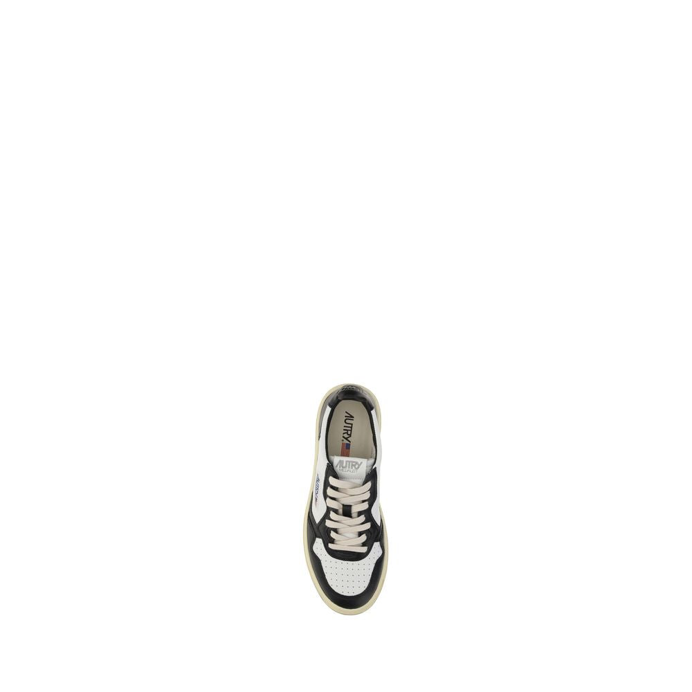 Autry White Calf Leather Bos Taurus Athletic Sneakers Autry