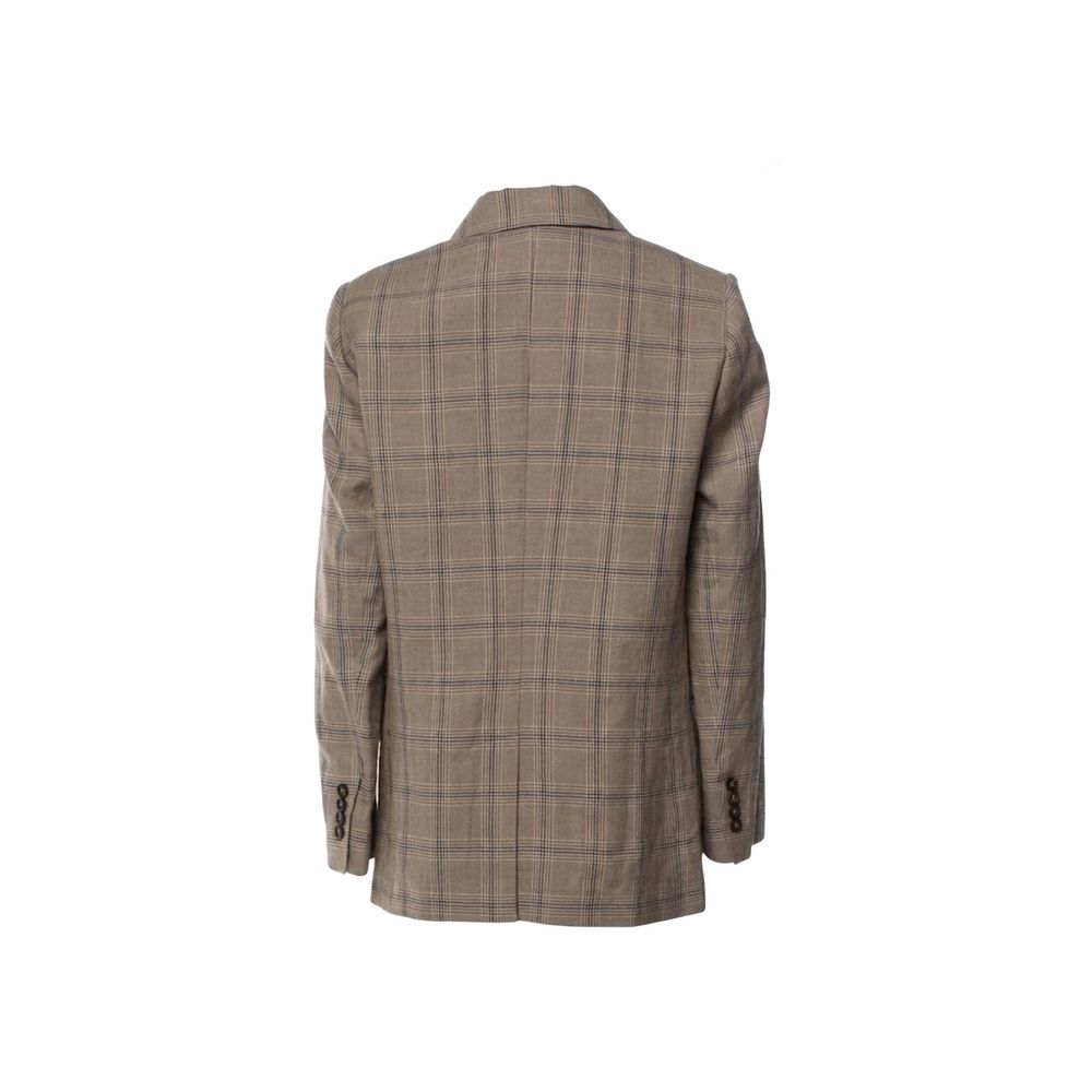 Brunello Cucinelli Brown Linen Blazer Brunello Cucinelli