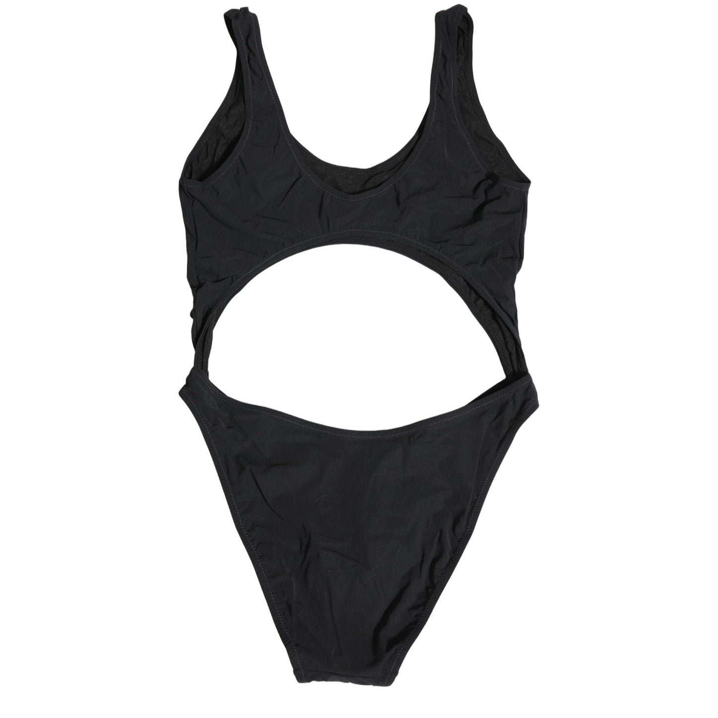 Dolce & Gabbana Black Cutout Logo One Piece Swimsuit Swimwear