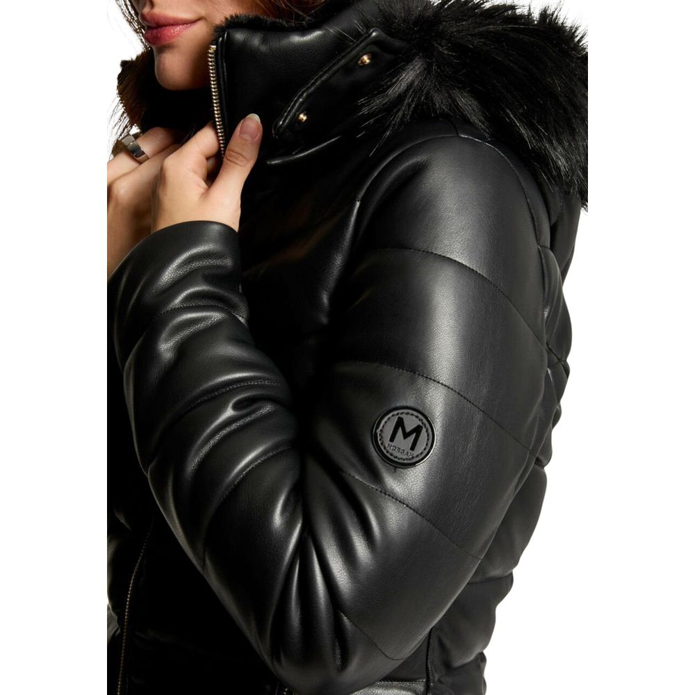 Morgan De Toi Black Polyethylene Full-Length Jacket Morgan De Toi