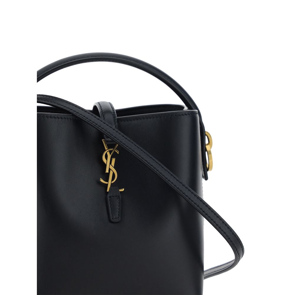 Saint Laurent Black Calf Leather Bos Taurus Shoulder Bag Saint Laurent