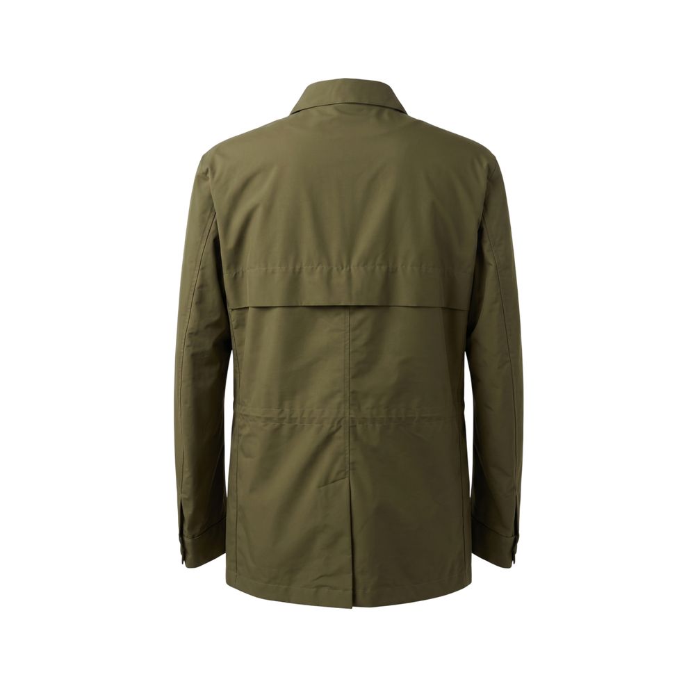 Malo Green Nylon Men Jacket Malo