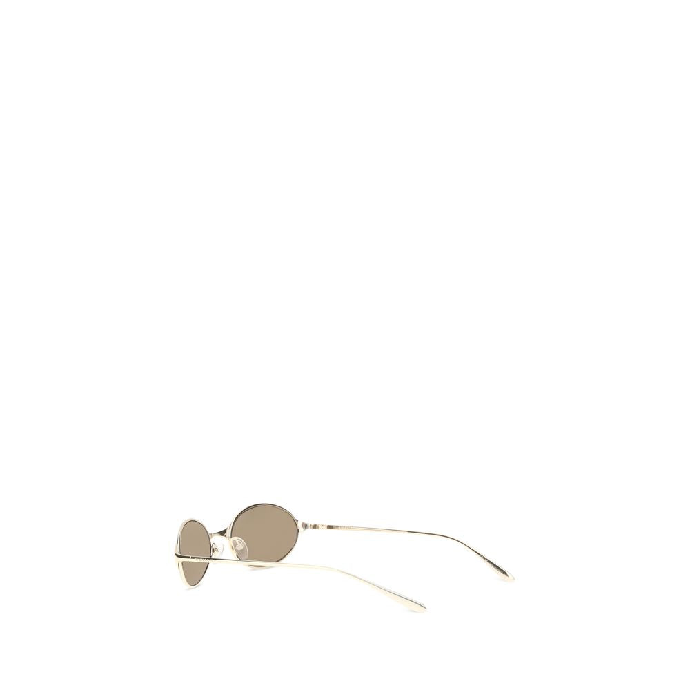 Alexander McQueen Gold Metal Sunglasses Alexander McQueen