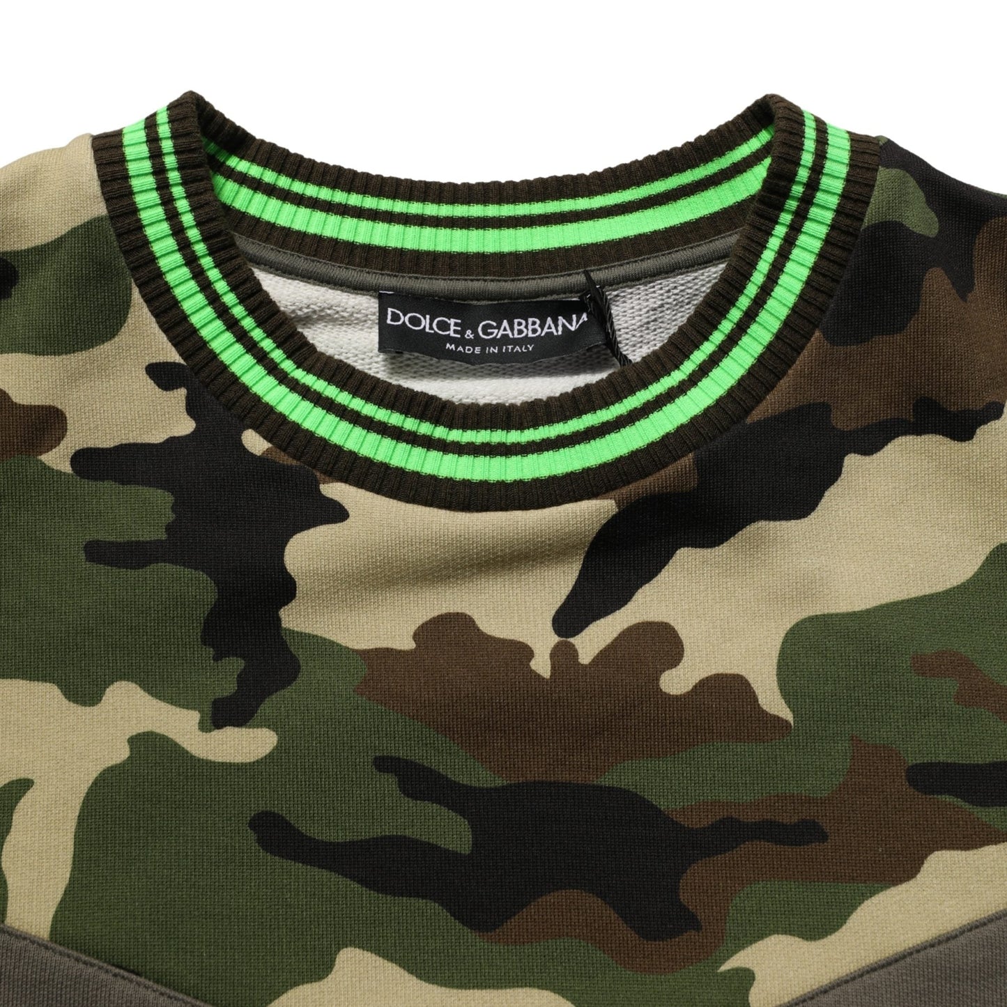 Dolce & Gabbana Multicolor Camouflage Sweatshirt Men Sweater Dolce & Gabbana