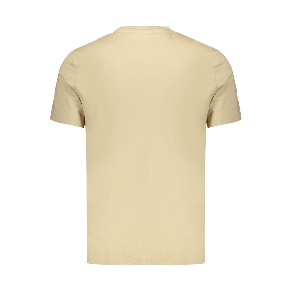 Calvin Klein Beige Cotton Men's T-Shirt Calvin Klein