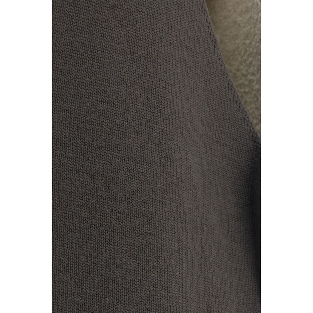 Rick Owens Gray Wool Oves Aries Sleeveless Jacket Rick Owens