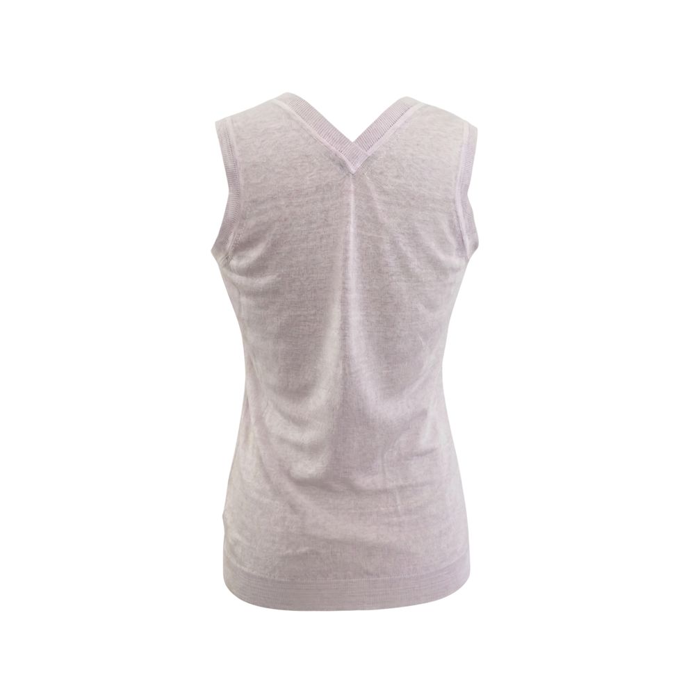 Malo Pink Linen Women Tank Malo