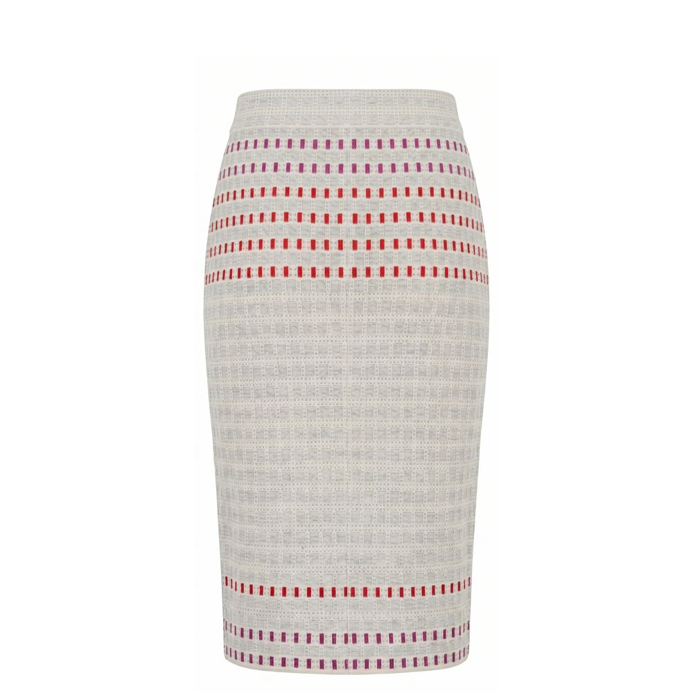 Malo Grey Silk Women Skirt Malo