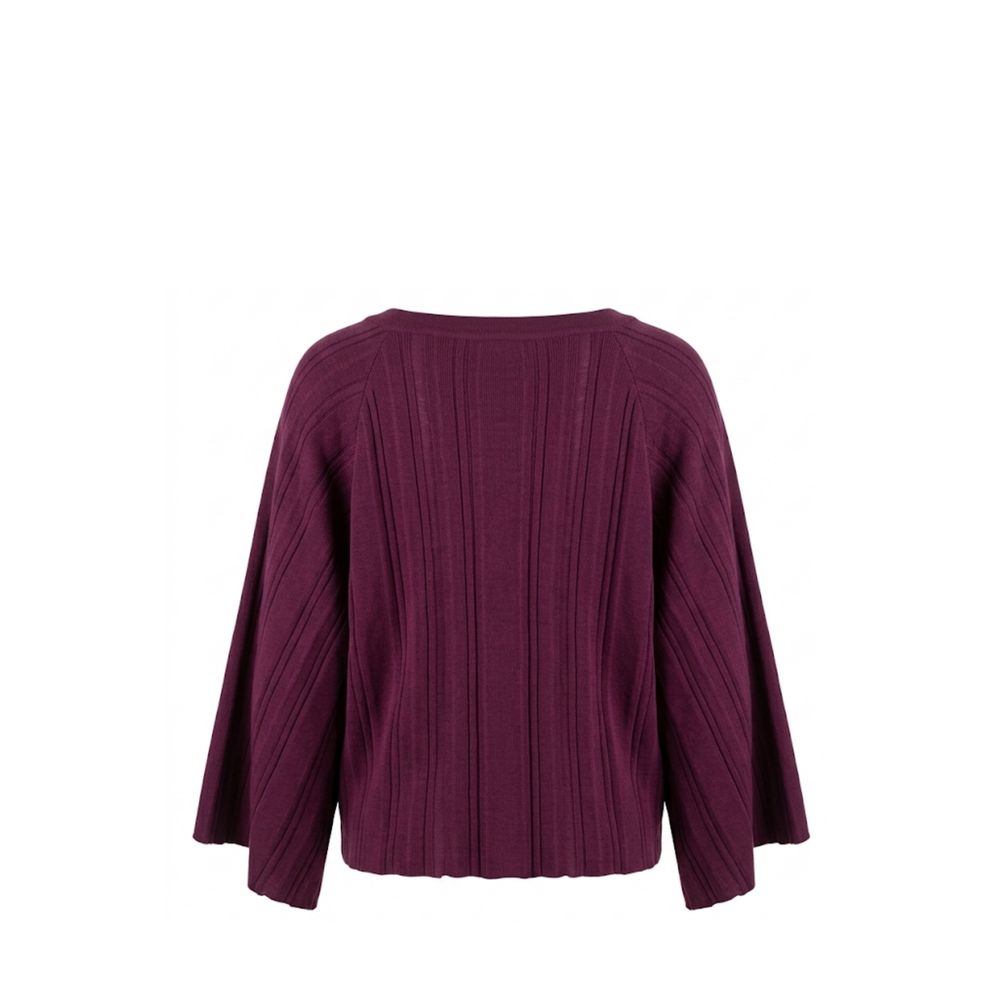 Malo Purple Cotton Women Sweater Malo