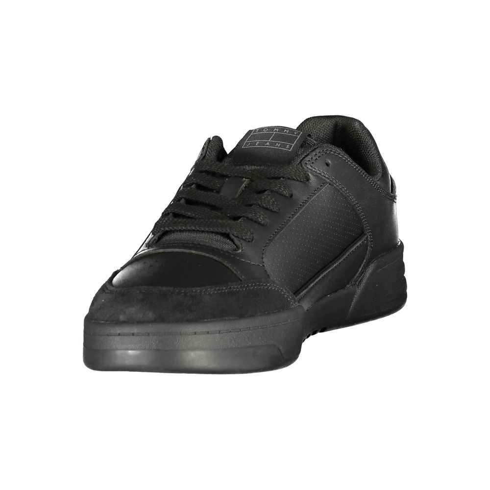 Tommy Hilfiger Black Polyurethane Men's Sneaker Tommy Hilfiger