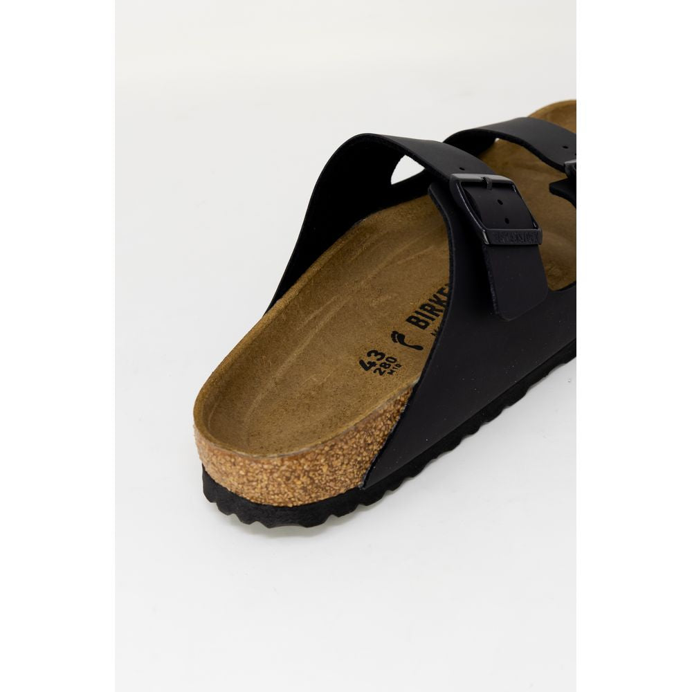 Birkenstock Black Synthetic Flat Sandals Birkenstock