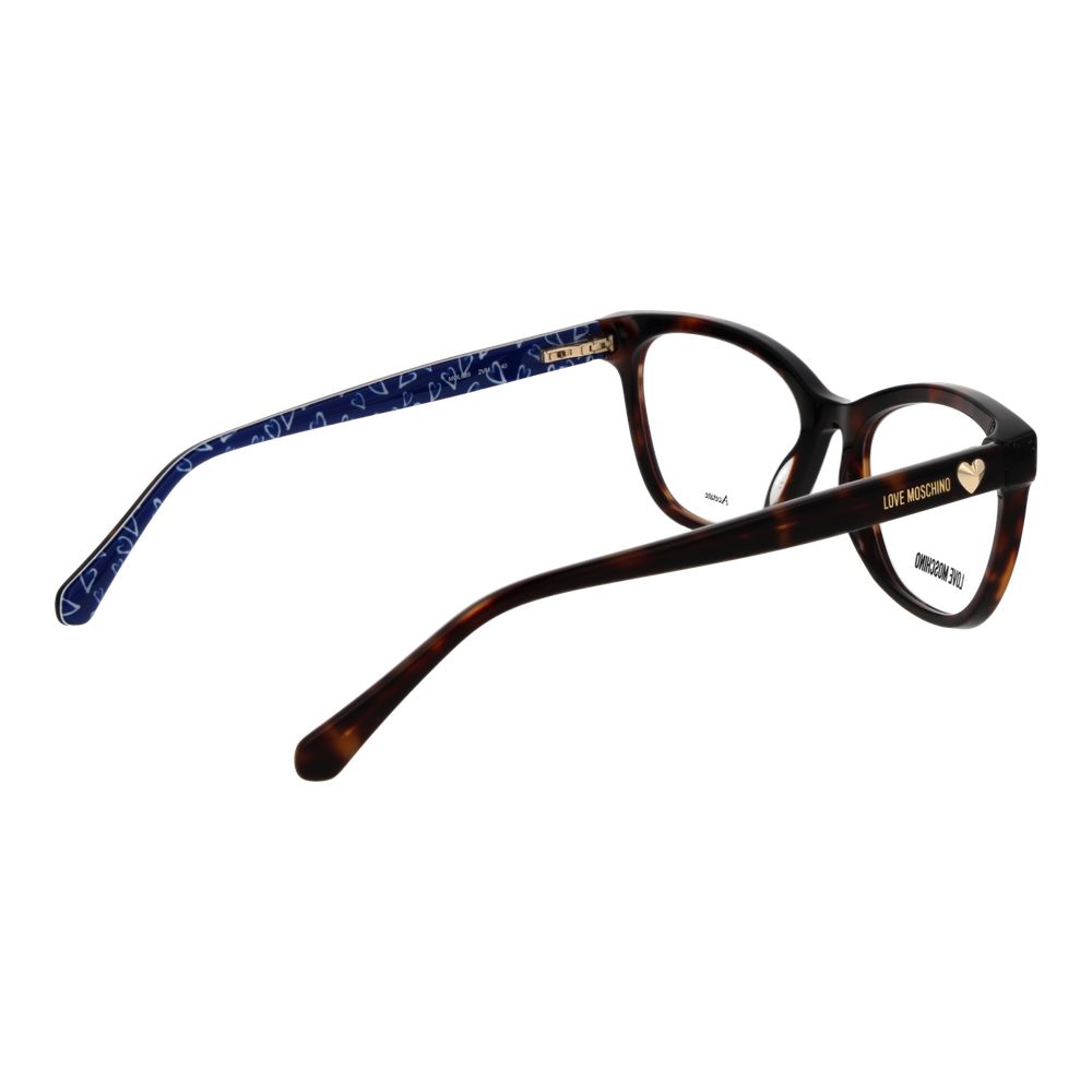 Love Moschino Brown Acetate Glasses Frames