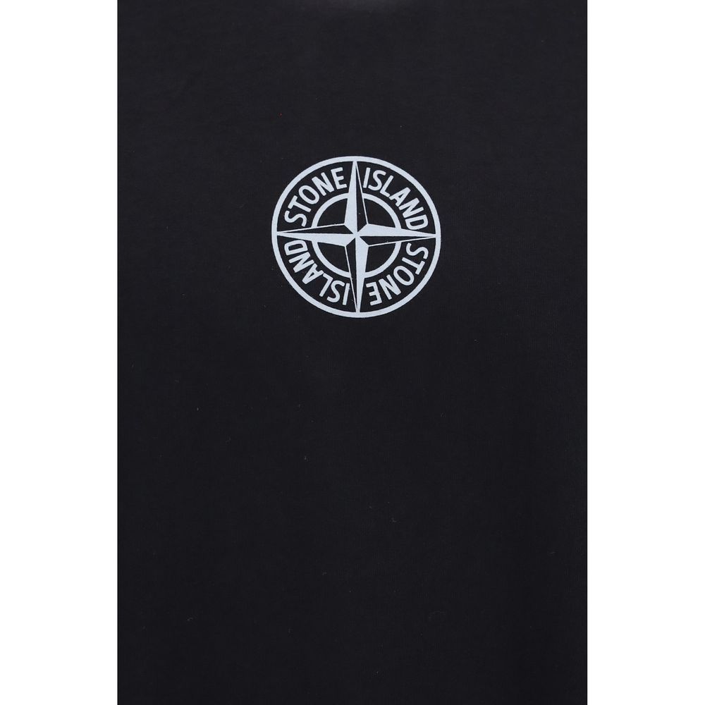 Stone Island Black Cotton T-Shirt Stone Island