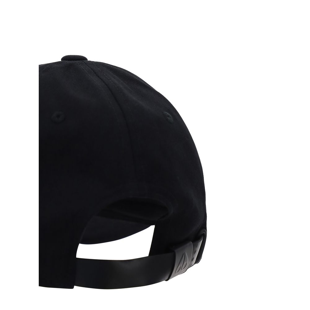 Moose Knuckles Black Cotton Cap Baseball Hat Moose Knuckles