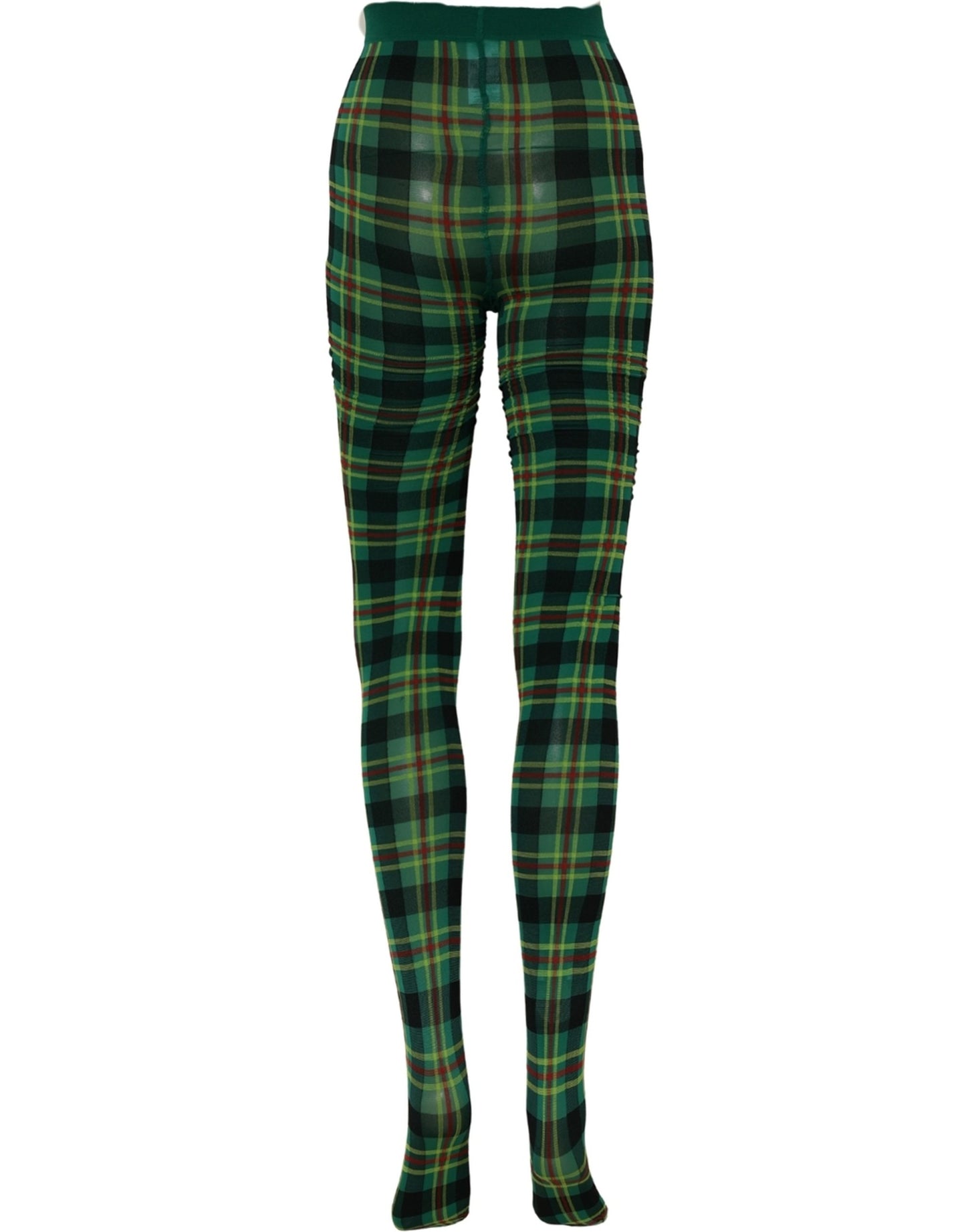 Dolce & Gabbana Multicolor Plaid Tights Stocking Pantyhose Socks Dolce & Gabbana