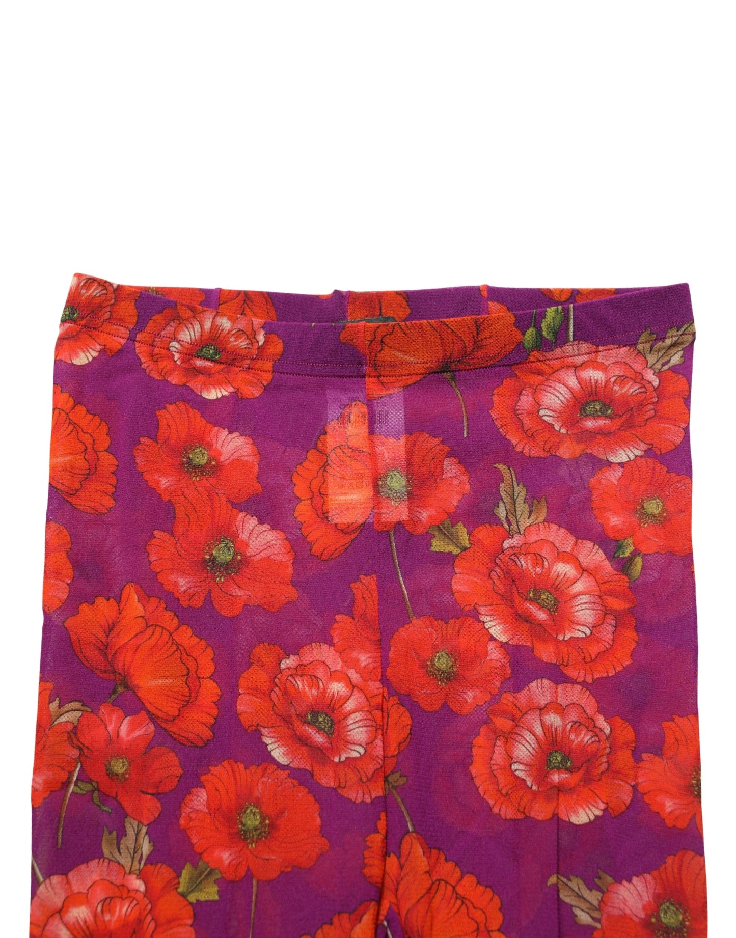 Dolce & Gabbana Purple Nylon Floral Print Tights Stockings Socks Dolce & Gabbana
