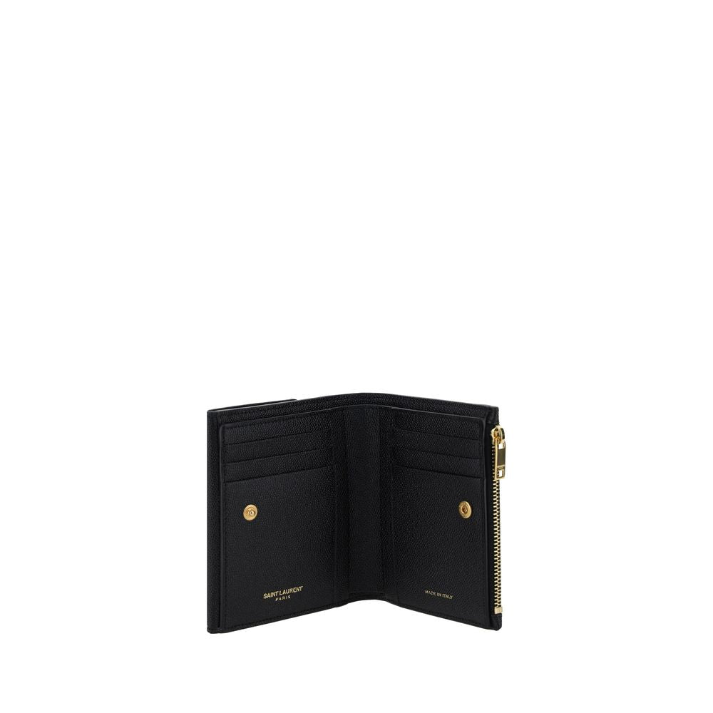 Saint Laurent Black Calf Leather Bos Taurus Wallet Saint Laurent