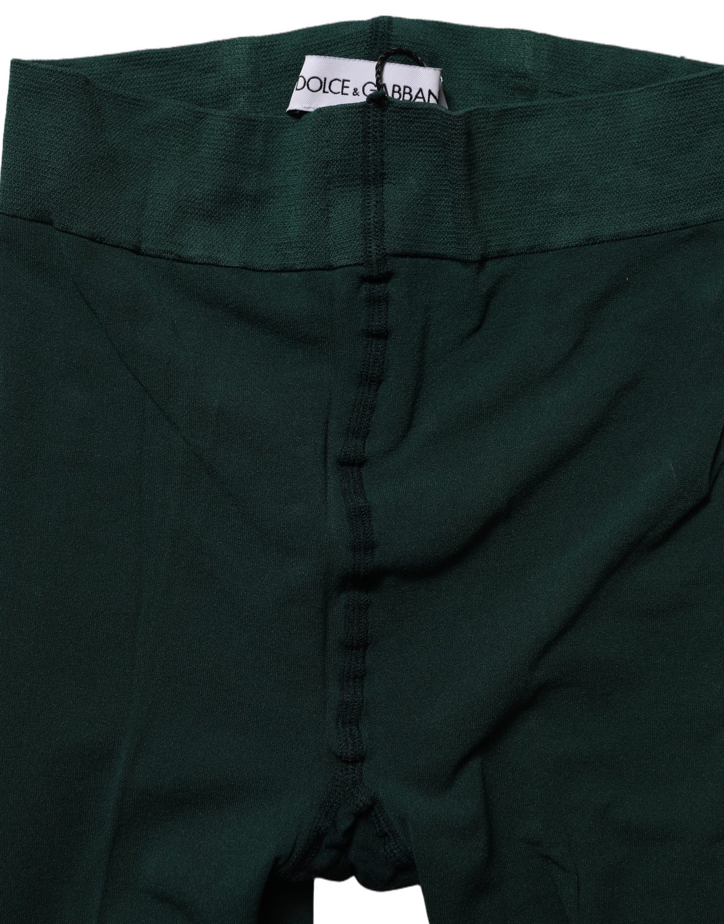 Dolce & Gabbana Dark Green Nylon Tights Stocking Pantyhose Socks