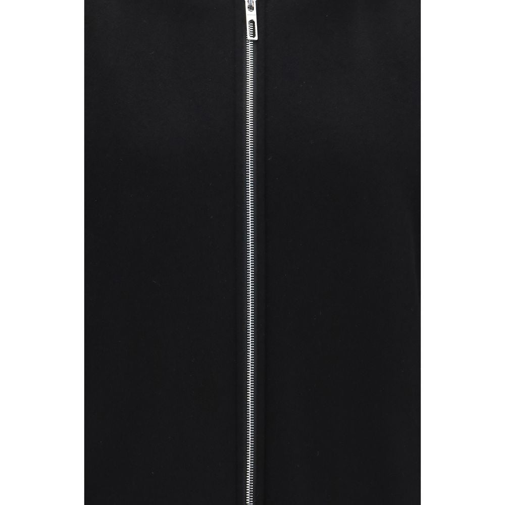 Max Mara Black Wool Oves Aries Full-Length Jacket