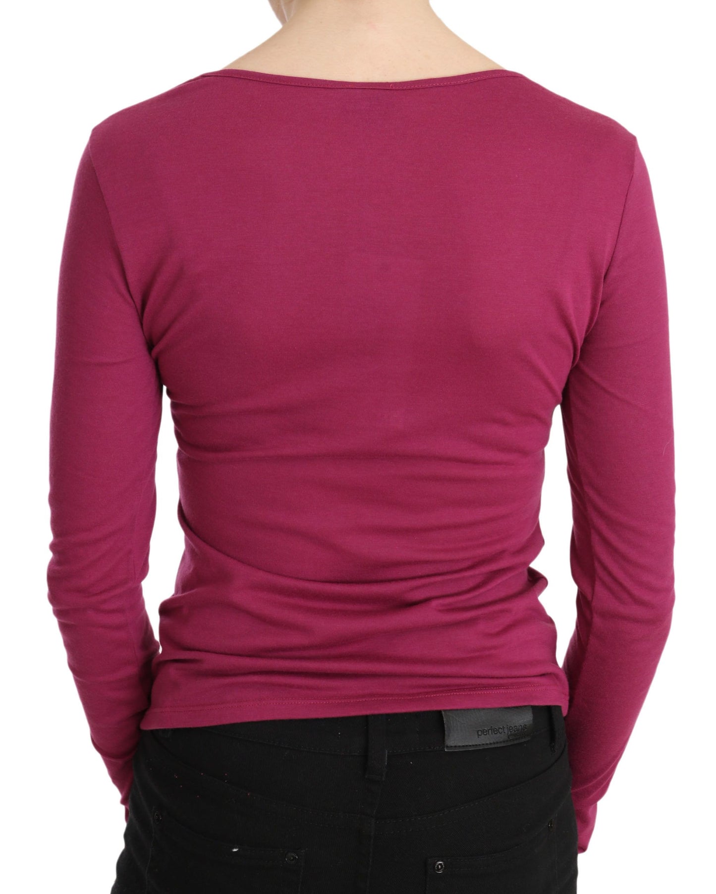 Pink Exte Crystal Embellished Long Sleeve Top Exte
