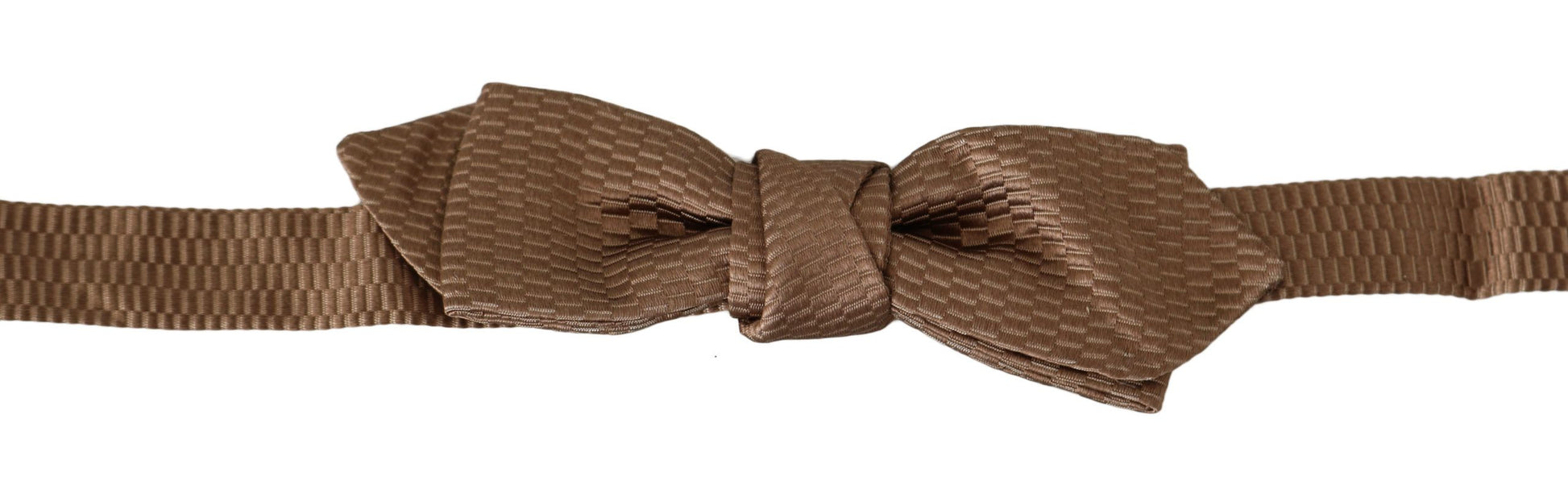 Dolce & Gabbana Men Brown Gold Adjustable Neck Papillon Bow Tie Dolce & Gabbana
