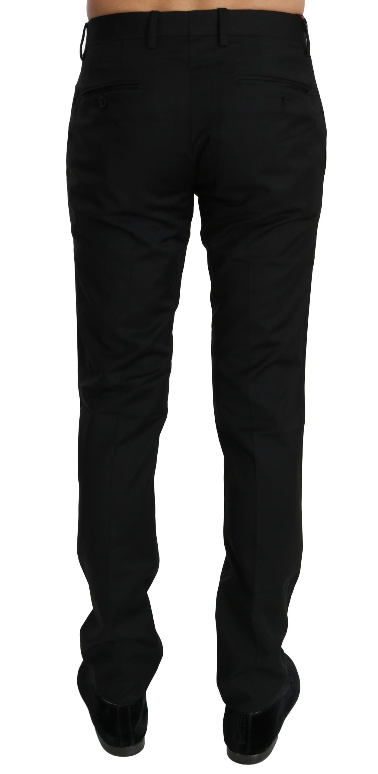 Dolce & Gabbana Black Dress Formal Trouser Mens Wool Pants Dolce & Gabbana