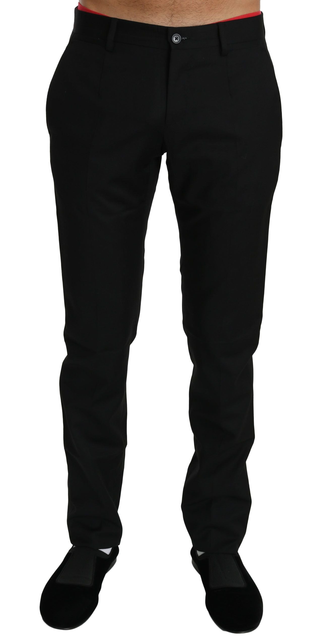 Dolce & Gabbana Black Dress Formal Trouser Mens Wool Pants Dolce & Gabbana